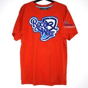 Vintage Rocawear Boys XL 18-20 Embroidered Spell Out Y2K T-Shirt C1198